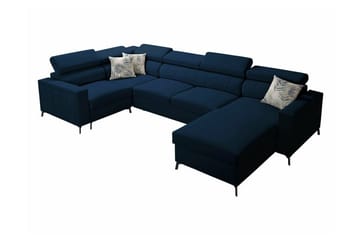 Galbally 5-sits Hörnbäddsoffa Dark blue - Möbler - Soffa - Bäddsoffa