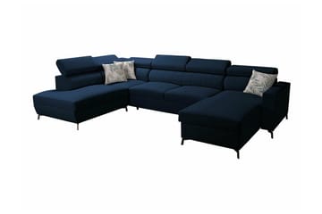 Galbally 5-sits Hörnbäddsoffa Dark blue - Möbler - Soffa - Bäddsoffa
