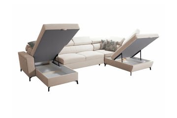 Galbally 5-sits Hörnbäddsoffa Dark blue - Möbler - Soffa - Bäddsoffa