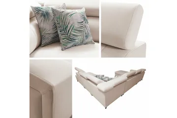 Galbally 5-sits Hörnbäddsoffa Dark brown - Möbler - Soffa - Bäddsoffa