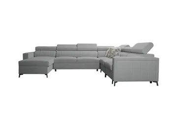 Galbally 5-sits Hörnbäddsoffa Light grey/Dark grey - Möbler - Soffa - Bäddsoffa