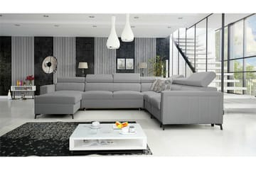 Galbally 5-sits Hörnbäddsoffa Light grey/Dark grey - Möbler - Soffa - Bäddsoffa