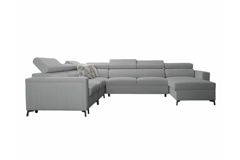 Galbally 5-sits Hörnbäddsoffa Ljusgrå, undefined