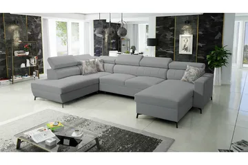 Galbally 5-sits Hörnbäddsoffa Ljusgrå - Möbler - Soffa - Bäddsoffa