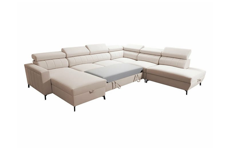 Galbally 5-sits Hörnbäddsoffa NO_BRAND Dark blue - Möbler - Soffa - Bäddsoffa