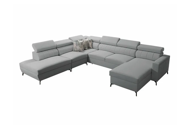 Galbally 5-sits Hörnbäddsoffa NO_BRAND Light grey, undefined
