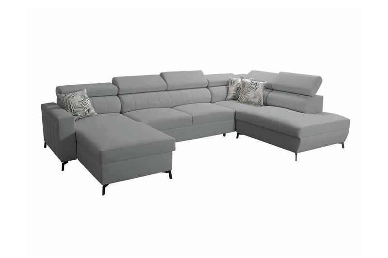 Galbally 5-sits Hörnbäddsoffa NO_BRAND Light grey/Dark grey, undefined
