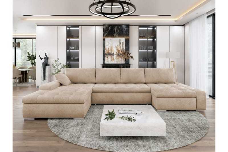 Gamal Bäddsoffa Dubbeldivan 4-sits - Beige - Möbler - Soffa - Bäddsoffa
