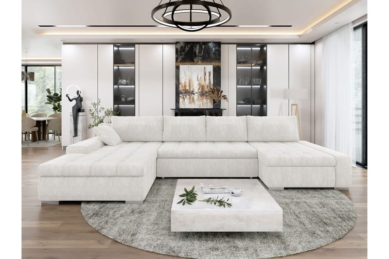 Gamal Bäddsoffa Dubbeldivan 4-sits - Vit - Möbler - Soffa - Bäddsoffa