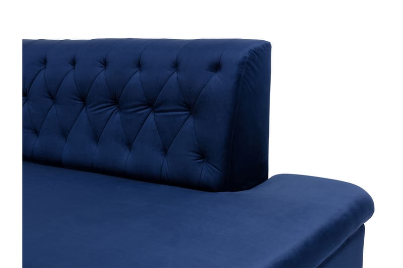 Gerada 4-sits Bäddsoffa med Divan och Schäslong Höger Förvar - Sammet/Beige - Möbler - Soffa - Bäddsoffa