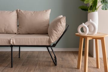 Giancarlo 2-sits Fällbar Bäddsoffa 60x180 cm i Linne - Beige - Möbler - Soffa - Bäddsoffa