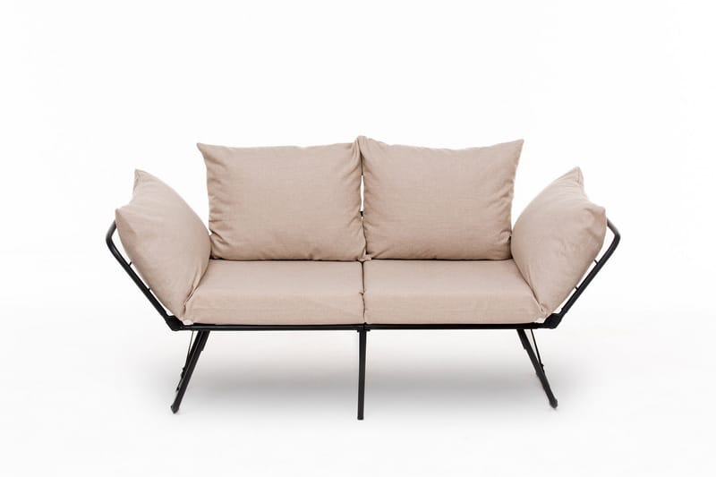 Giancarlo 2-sits Fällbar Bäddsoffa 60x180 cm i Linne, Beige