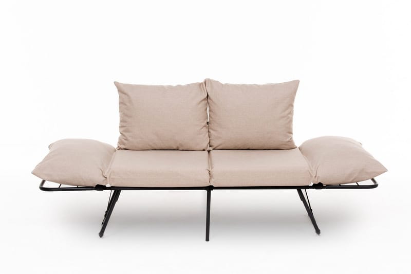 Giancarlo 2-sits Fällbar Bäddsoffa 60x180 cm i Linne - Beige - Möbler - Soffa - Bäddsoffa