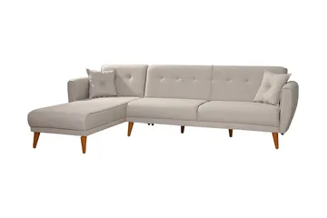 Gjoni Bäddsoffa med Divan Höger - Vit - Möbler - Soffa - Bäddsoffa