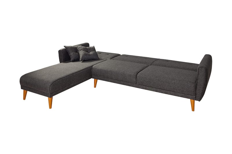 Gjoni Bäddsoffa med Divan Vänster - Grå - Möbler - Soffa - Bäddsoffa