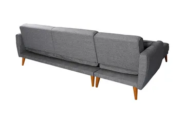 Gjoni Bäddsoffa med Divan Vänster - Grå - Möbler - Soffa - Bäddsoffa