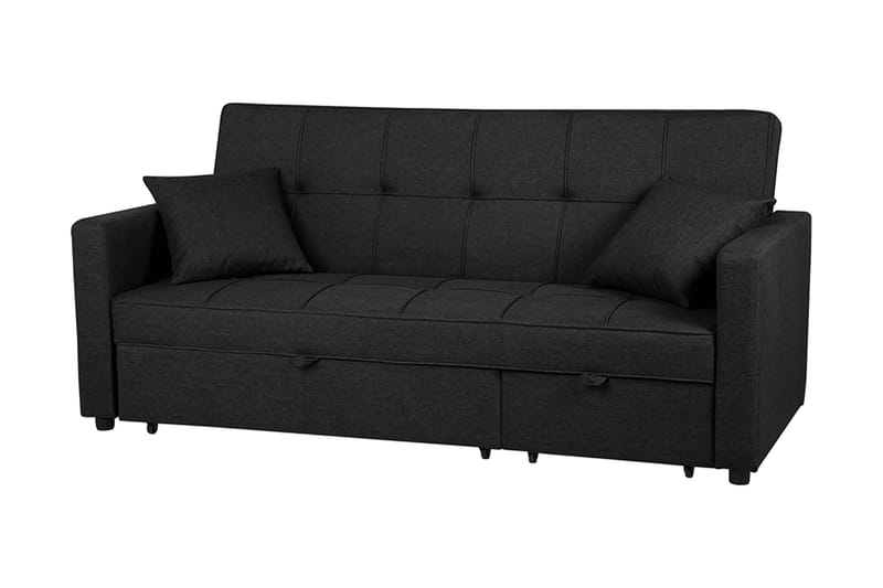 Glomma Bäddsoffa 207 cm - Svart - Möbler - Soffa - Bäddsoffa