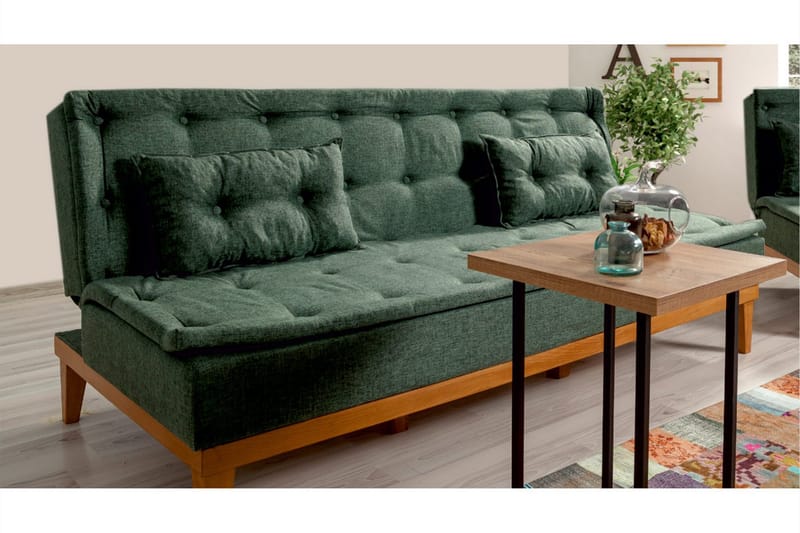 Glyddyn 3-sits Bäddsoffa - Grön - Möbler - Soffa - Bäddsoffa