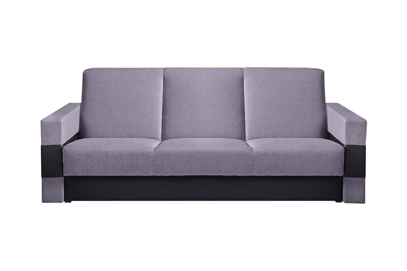 Gordia Bäddsoffa 222x88x89 cm - Grå/Lila - Bäddsoffa - Skinnsoffor - Bäddsoffa 3 sits