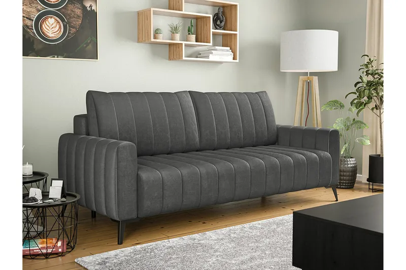 Graystone 2-sits Bäddsoffa Dark grey - Möbler - Soffa - Bäddsoffa