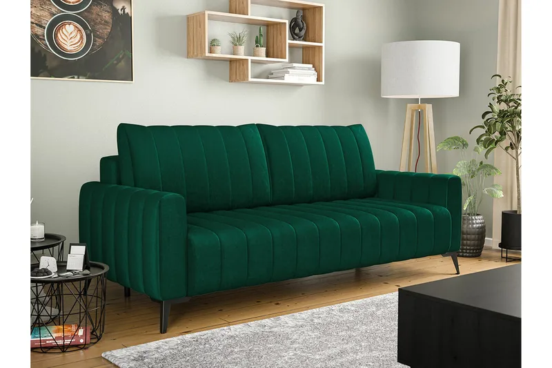Graystone 2-sits Bäddsoffa NO_BRAND Dark green - Möbler - Soffa - Bäddsoffa