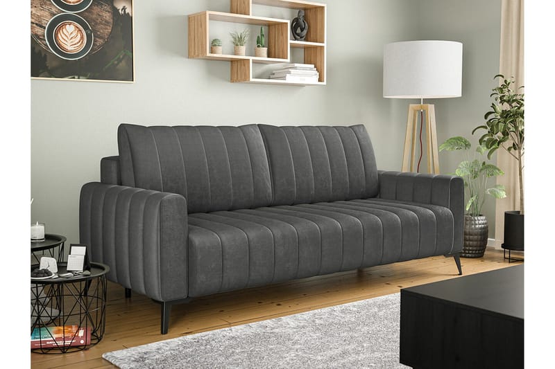 Graystone 2-sits Bäddsoffa NO_BRAND Dark grey - Möbler - Soffa - Bäddsoffa