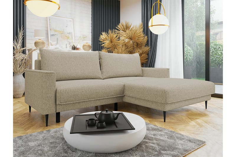 Graystone 2-sits Hörnbäddsoffa - Cream - Bäddsoffa - Hörnbäddsoffa