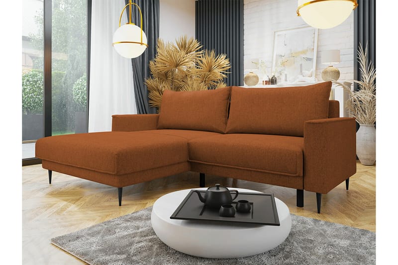 Graystone 2-sits Hörnbäddsoffa - Orange - Bäddsoffa - Hörnbäddsoffa