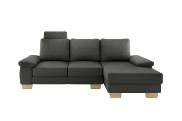 Graystone 3-sits Höger Hörnbäddsoffa 130x193 cm med Förvaring i Tyg - Grå - Möbler - Soffa - Bäddsoffa