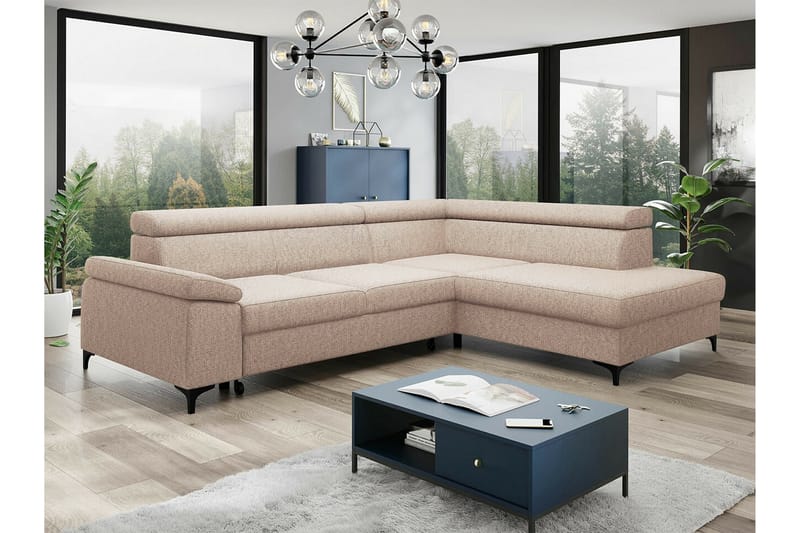 Graystone 3-sits Hörnbäddsoffa - Cream - Möbler - Soffa - Bäddsoffa