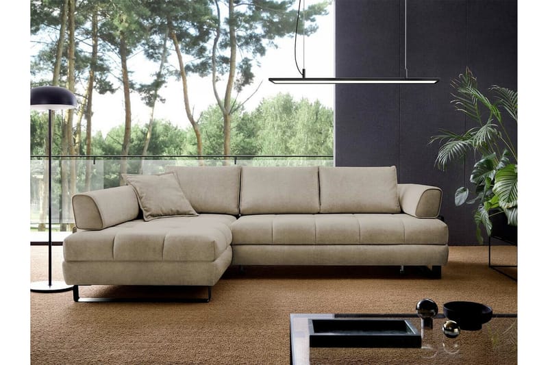 Graystone 3-sits Hörnbäddsoffa - Cream - Möbler - Soffa - Bäddsoffa