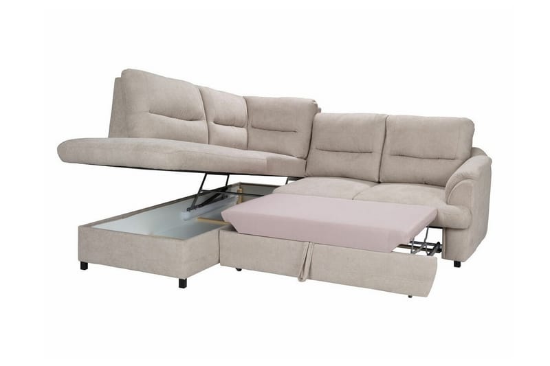 Graystone 3-sits Hörnbäddsoffa - Cream - Möbler - Soffa - Bäddsoffa