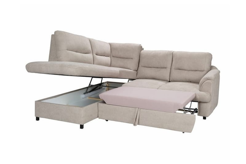 Graystone 3-sits Hörnbäddsoffa - Cream - Möbler - Soffa - Bäddsoffa