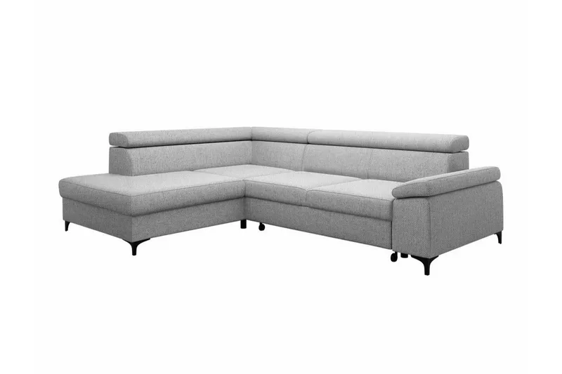 Graystone 3-sits Hörnbäddsoffa, Ljusgrå