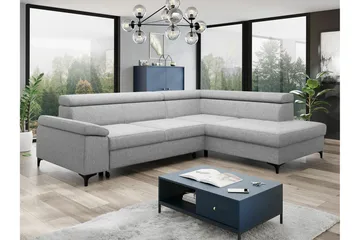 Graystone 3-sits Hörnbäddsoffa - Ljusgrå - Möbler - Soffa - Bäddsoffa