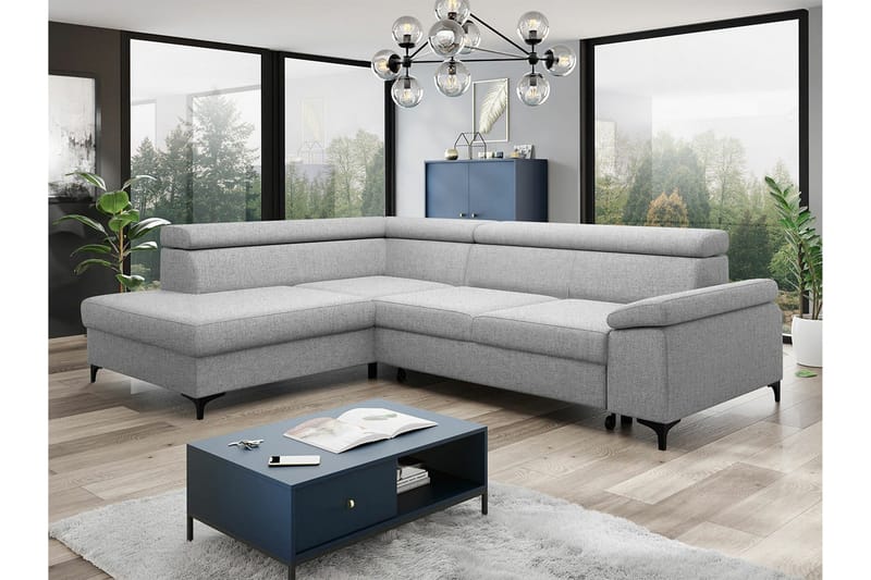 Graystone 3-sits Hörnbäddsoffa - Ljusgrå - Möbler - Soffa - Bäddsoffa