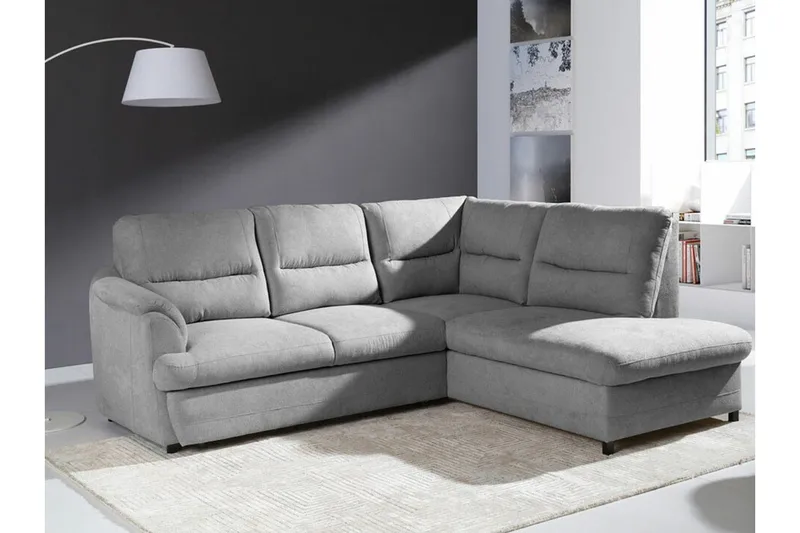 Graystone 3-sits Hörnbäddsoffa - Ljusgrå - Möbler - Soffa - Bäddsoffa