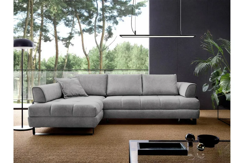 Graystone 3-sits Hörnbäddsoffa - Ljusgrå - Möbler - Soffa - Bäddsoffa