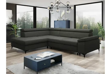 Graystone 3-sits Hörnbäddsoffa - Mörkgrå - Möbler - Soffa - Bäddsoffa