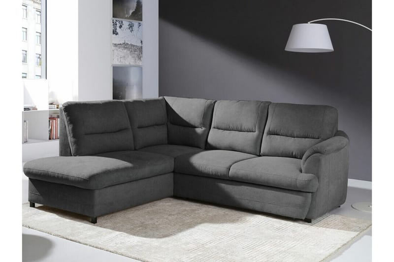 Graystone 3-sits Hörnbäddsoffa - Mörkgrå - Bäddsoffa - Hörnbäddsoffa