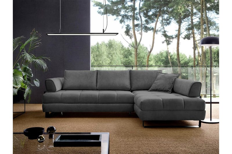 Graystone 3-sits Hörnbäddsoffa - Mörkgrå - Möbler - Soffa - Bäddsoffa