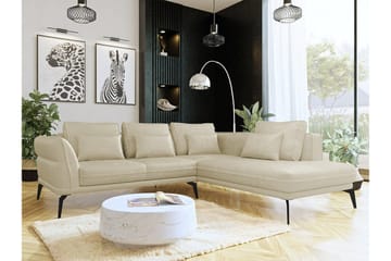 Graystone 4-sits Hörnbäddsoffa beige - Möbler - Soffa - Divansoffor & schäslongsoffa - 4 sits soffa med divan