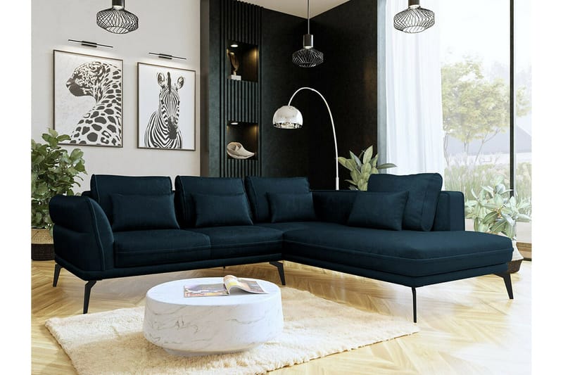 Graystone 4-sits Hörnbäddsoffa Dark blue - Möbler - Soffa - Bäddsoffa