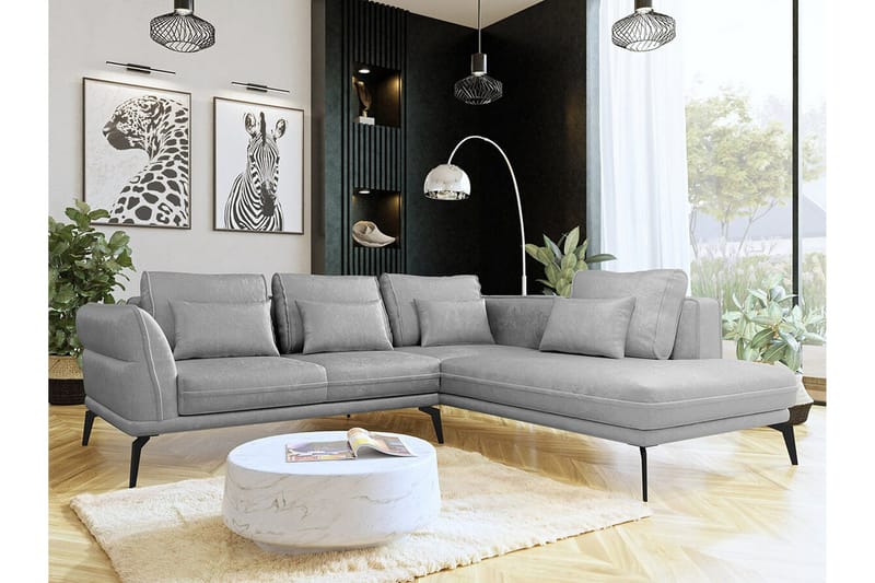 Graystone 4-sits Hörnbäddsoffa Light grey/Dark grey - Möbler - Soffa - Bäddsoffa