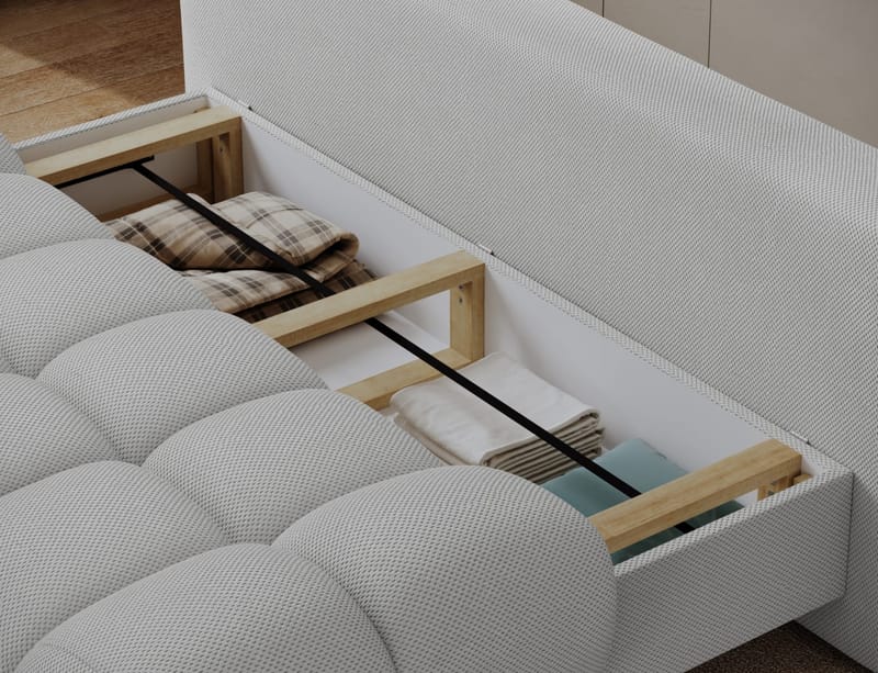 Guavio 2-sits Bubblig Bäddsoffa med förvaring - Calmora 03 - Möbler - Soffa - Bäddsoffa
