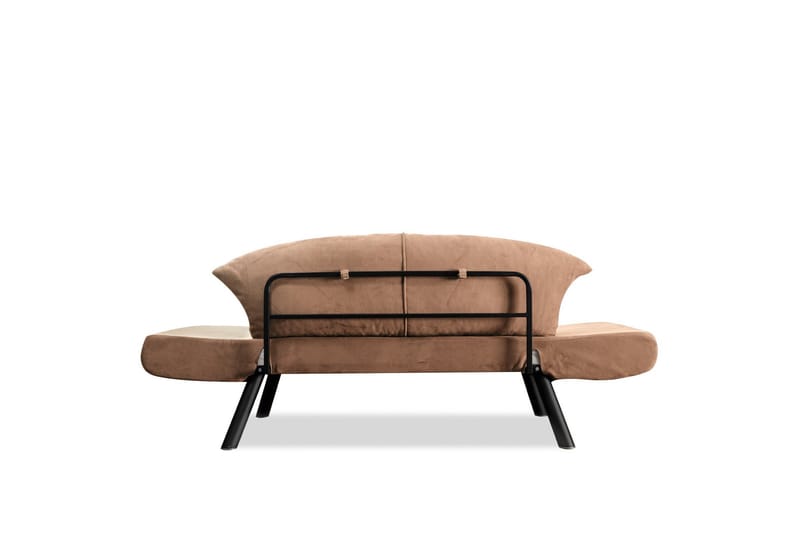 Gweno 2-sits Fällbar Bäddsoffa 75x210 cm i Linne - Brun - Möbler - Soffa - Bäddsoffa