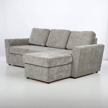 Hörnbäddsoffa 3-sits Vändbar 137x179 cm med Förvaring i Tyg - Ljusgrå - Möbler - Soffa - Bäddsoffa