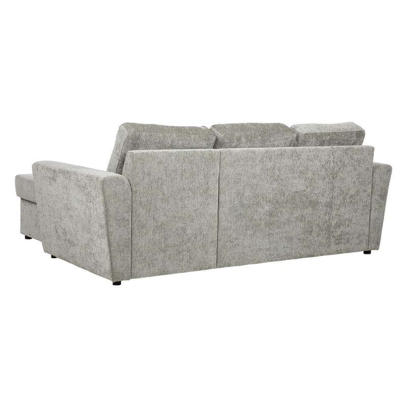 Hörnbäddsoffa 3-sits Vändbar 137x179 cm med Förvaring i Tyg - Ljusgrå - Möbler - Soffa - Bäddsoffa