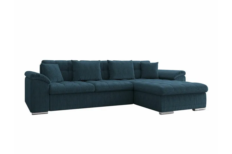 Camior 3-sits Hörnbäddsoffa NO_BRAND Dark blue - Möbler - Soffa - Bäddsoffa - Bäddsoffa divan