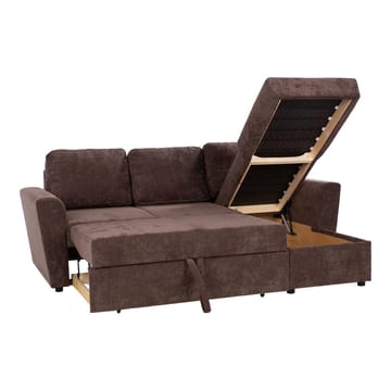 Hörnbäddsoffa Fenor - Brun - Möbler - Soffa - Bäddsoffa